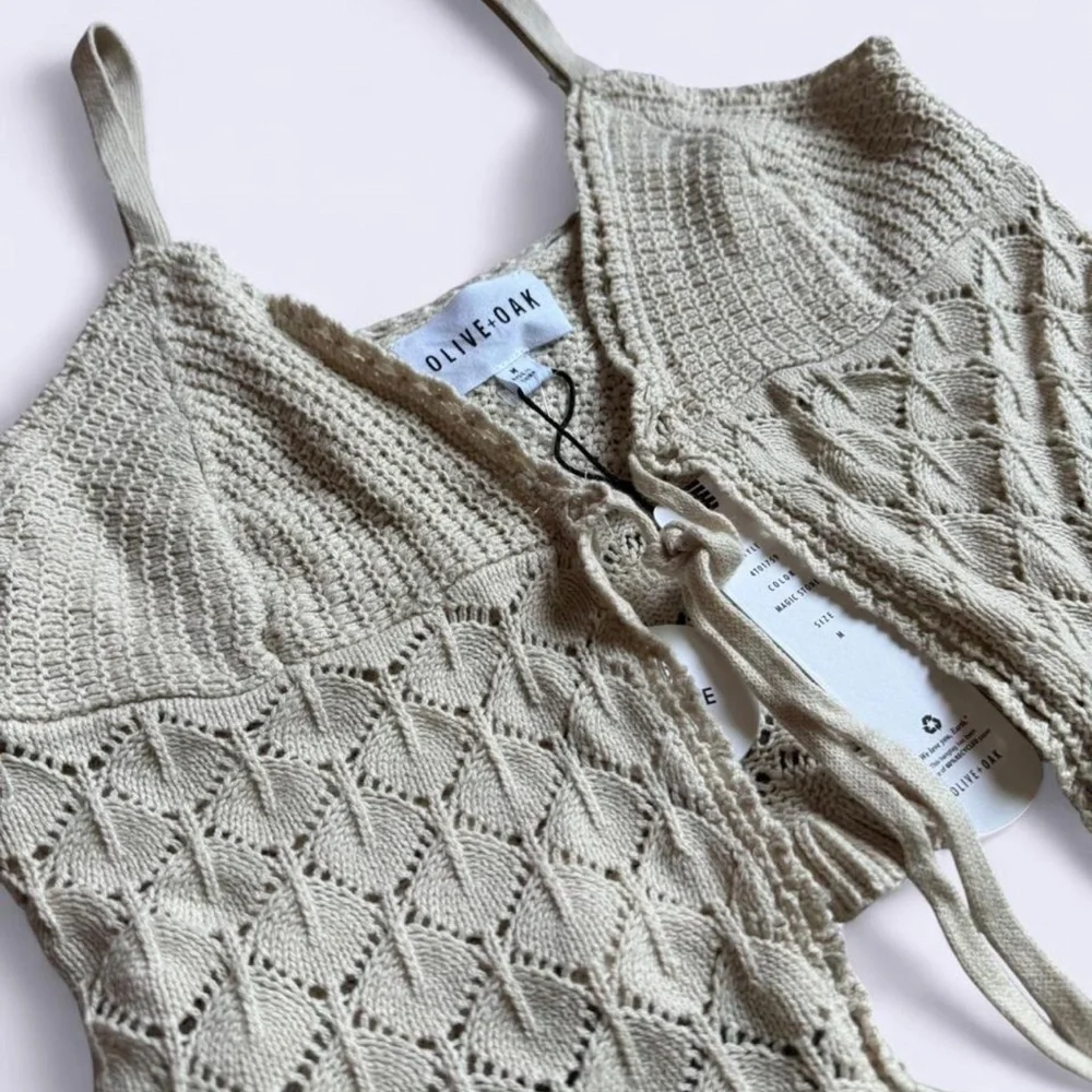 NWT Olive & Oak Cream Knit Sweater - Picture 2 of 8